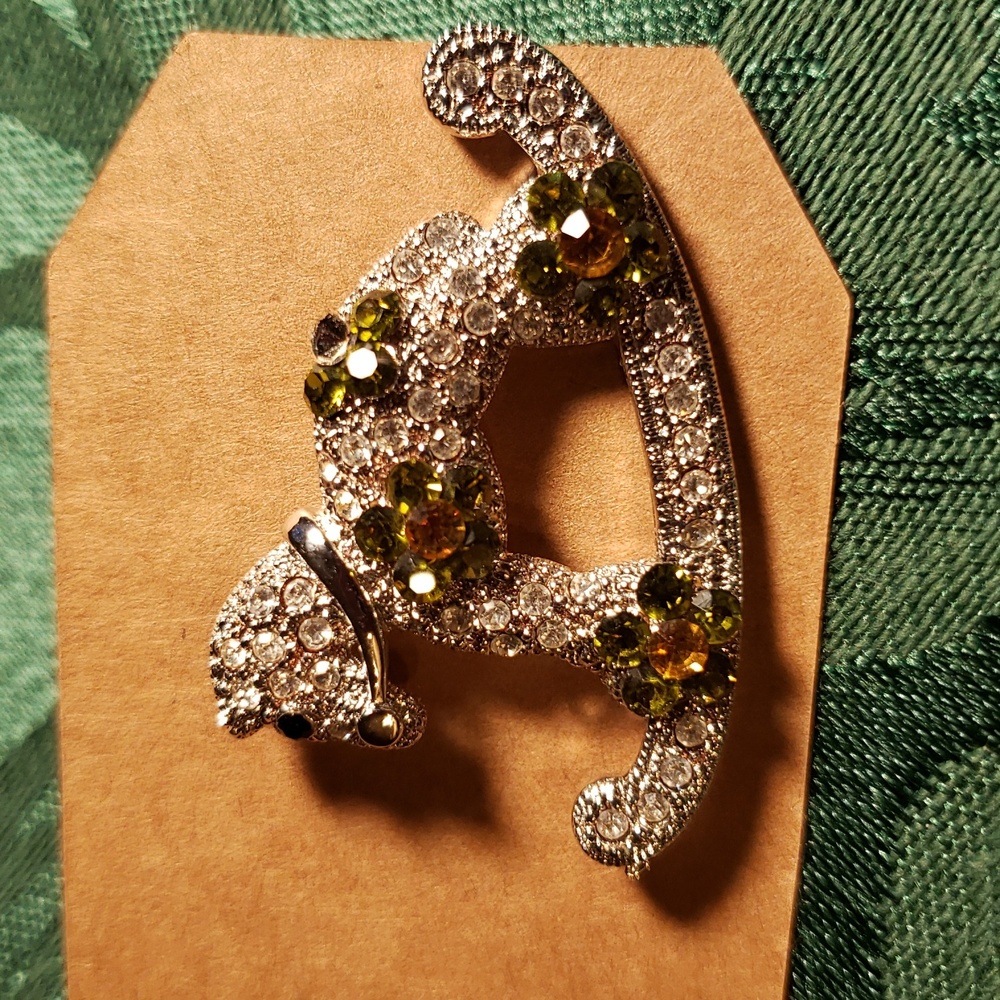 Brooch Rhinestone Rocking Horse